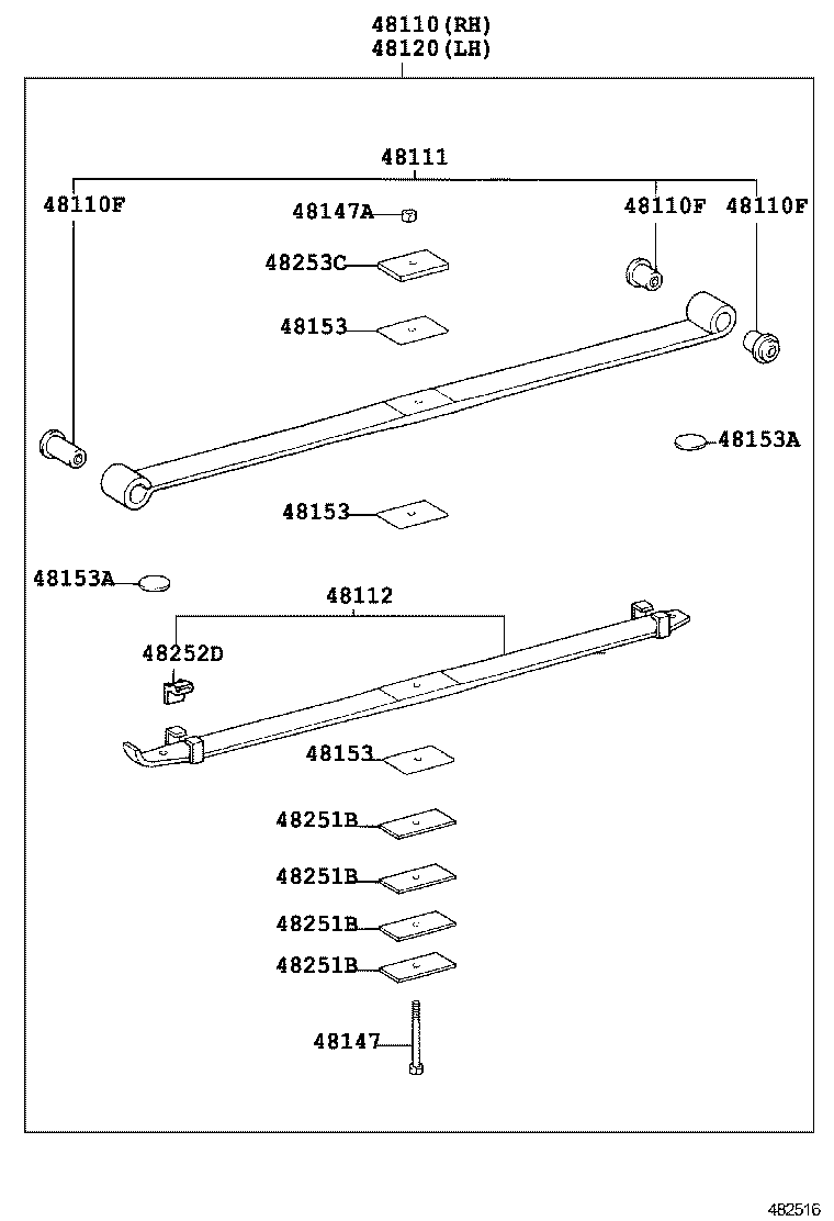 48511-89225 ABSORBER ASSY, SHOCK, FRONT RH product image