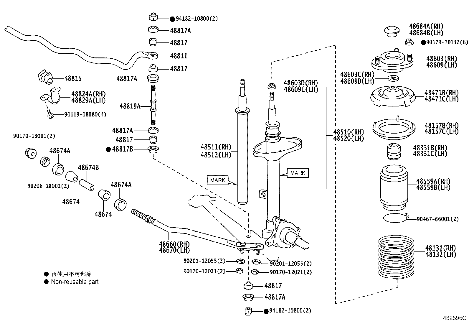 48131-43030 SPRING, FRONT COIL, RH product image