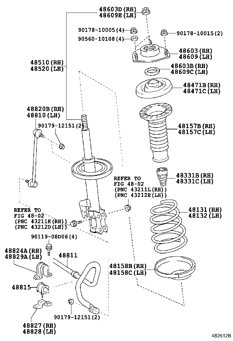 48131-48610 SPRING, FRONT COIL, RH product image