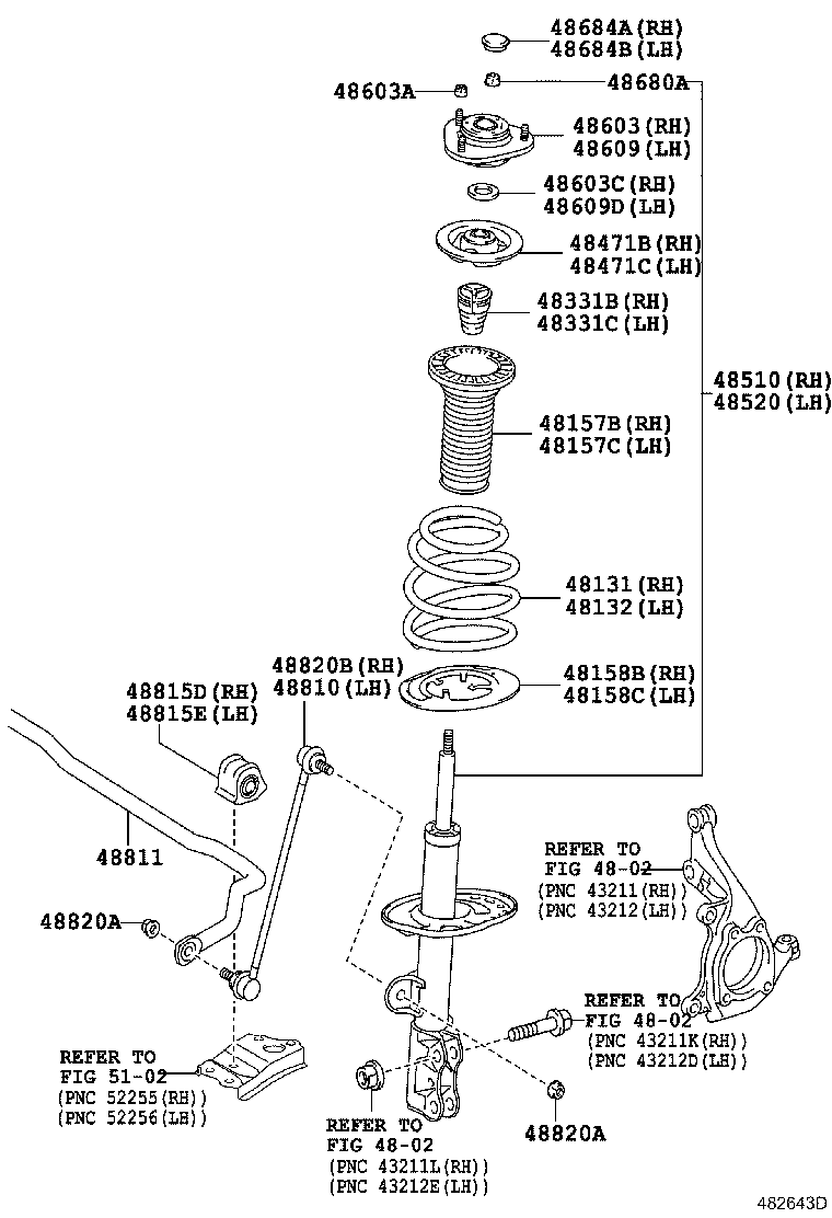 48157-02100 INSULATOR, FRONT COIL SPRING, UPPER RH product image