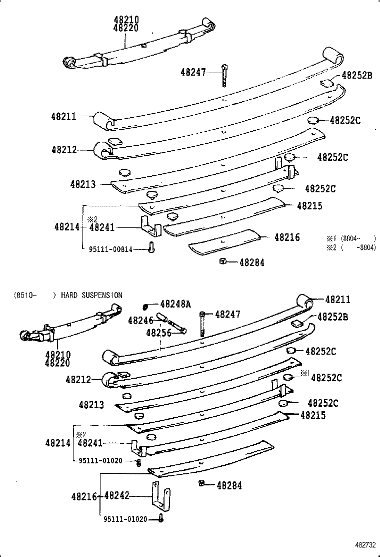 48211-60750 LEAF, REAR SPRING, NO.1 product image