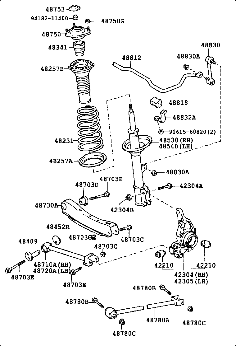 48231-32580 SPRING, COIL, REAR product image