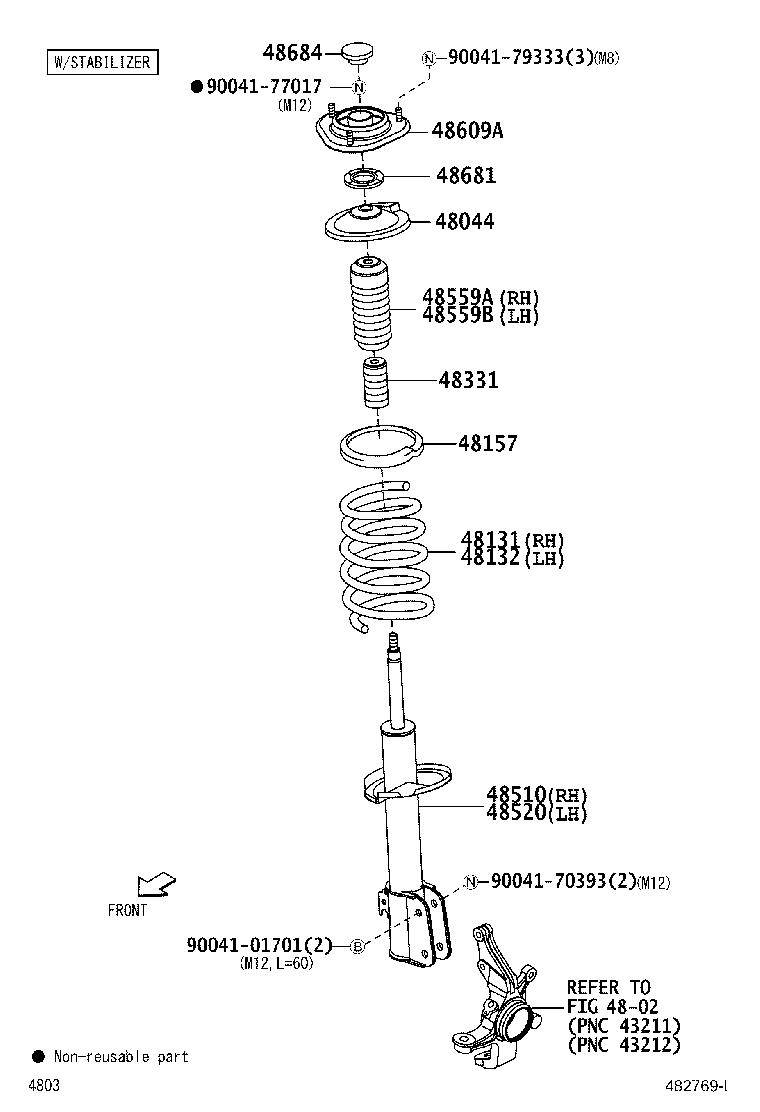 48157-B4010 INSULATOR, FRONT COIL SPRING, UPPER product image