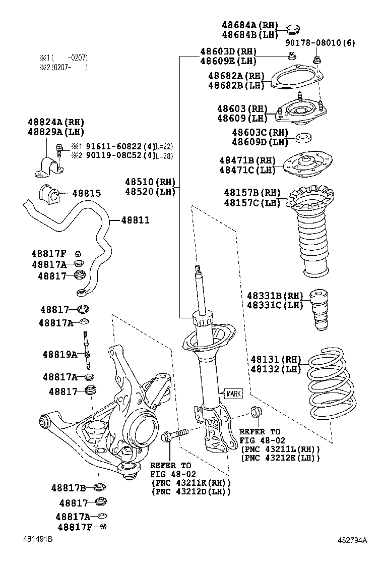 48131-52480 SPRING, FRONT COIL, RH product image