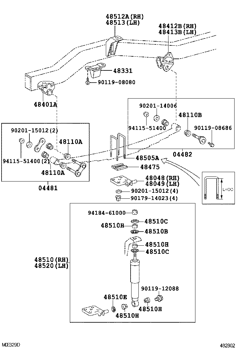 48112-60460 LEAF, FRONT SPRING, NO.2 product image
