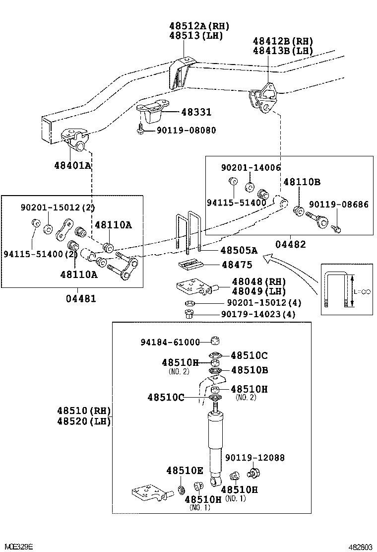 48110-60281 SPRING ASSY, FRONT, RH product image