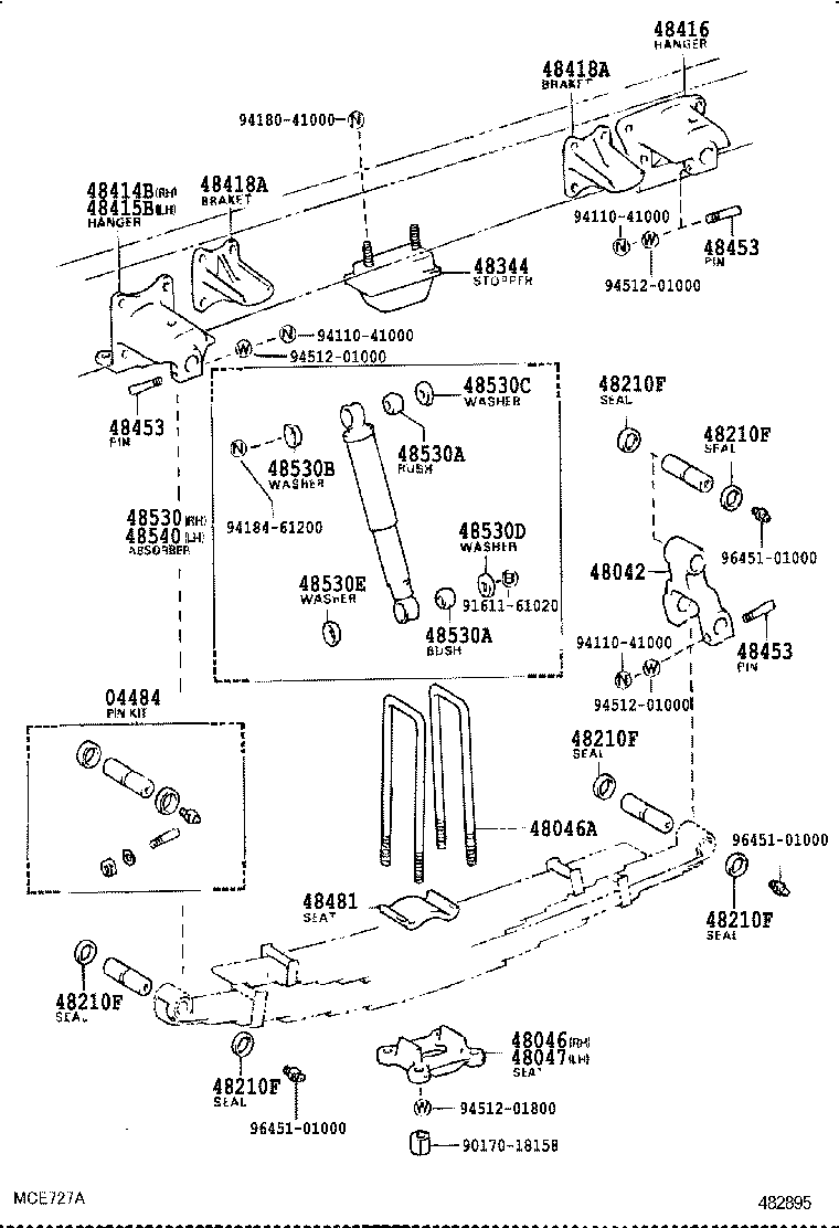 48202-3B200 LEAF, REAR SPRING, NO.3 product image