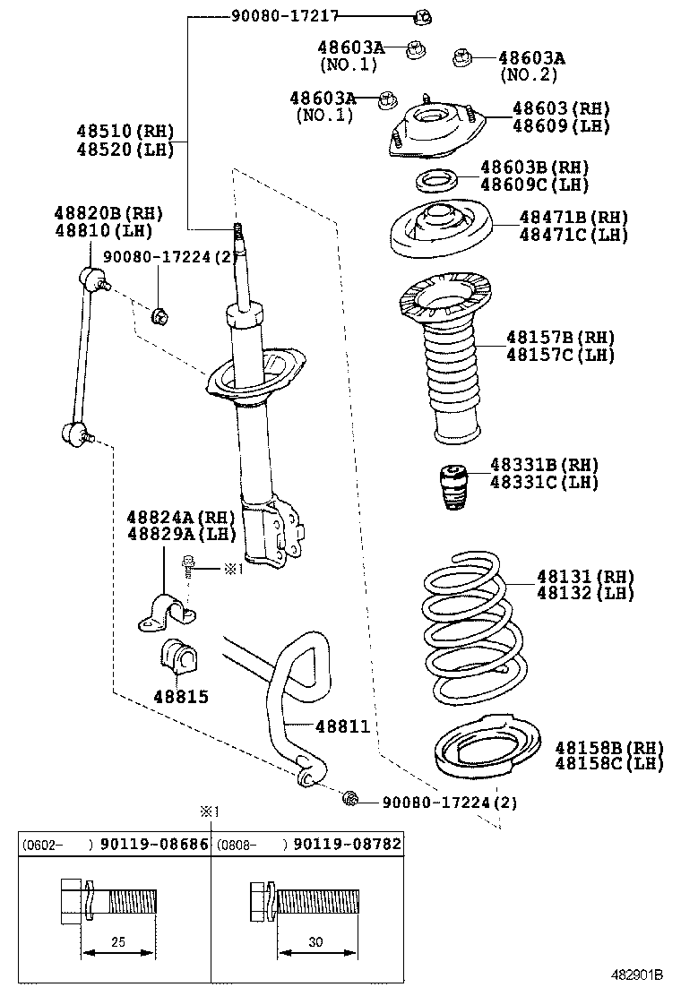 48131-06B91 SPRING, FRONT COIL, RH product image