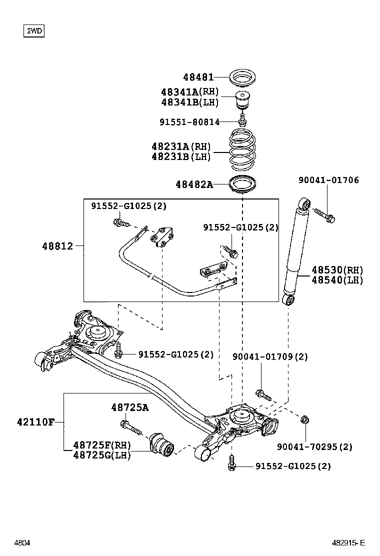 48710-B1102 BEAM ASSY, REAR AXLE product image