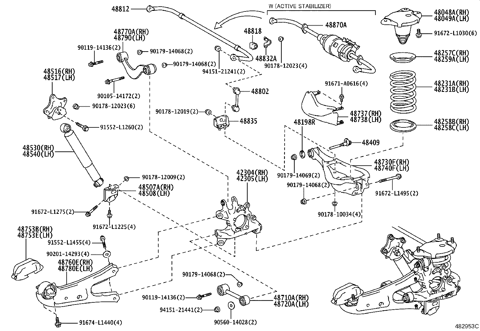 48818-48070 BUSH, STABILIZER, REAR product image
