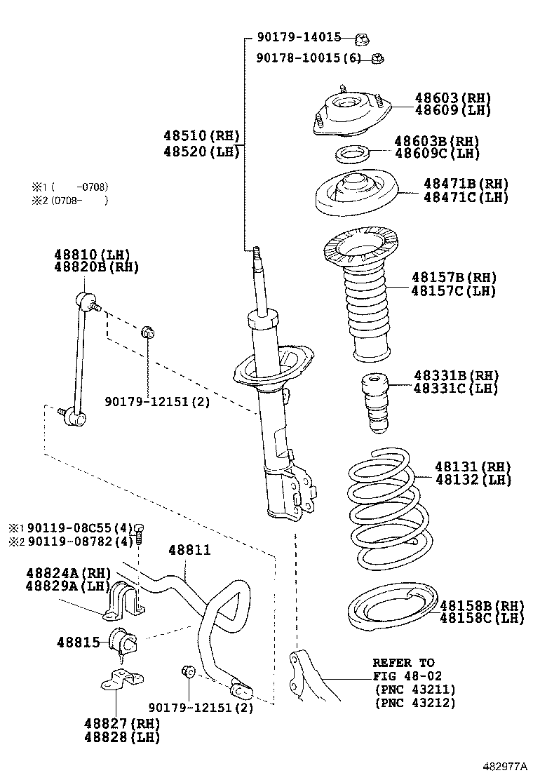 48131-48500 SPRING, FRONT COIL, RH product image
