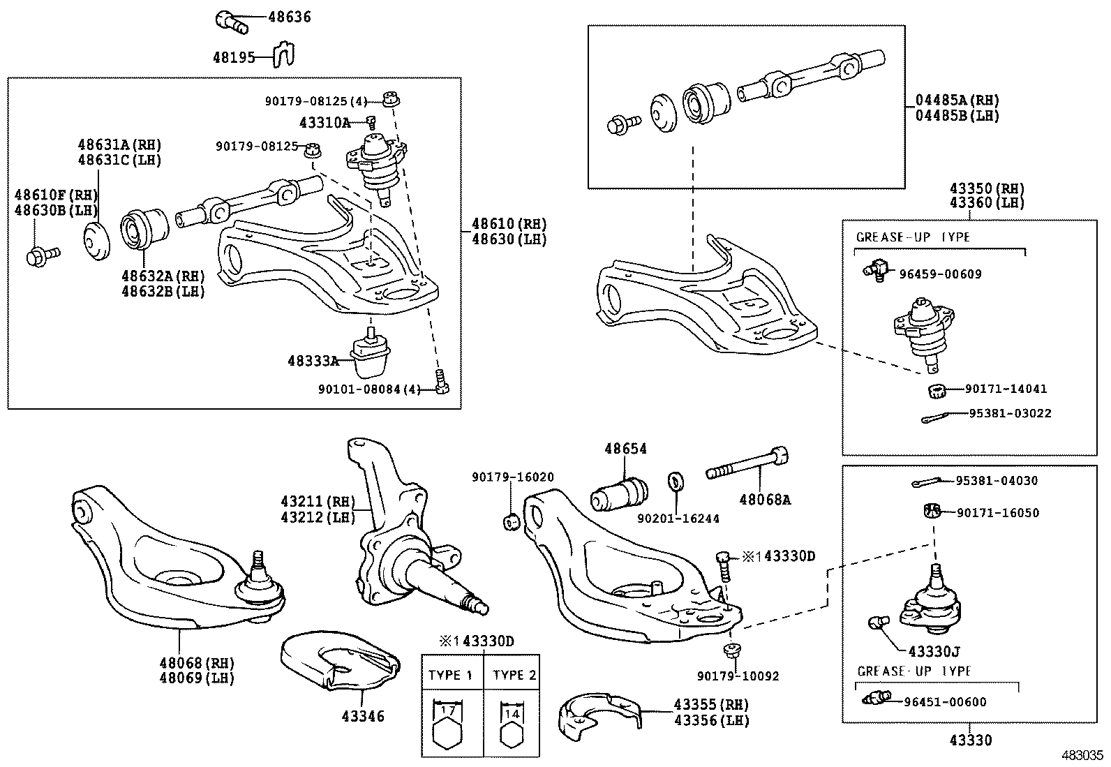 90101-10188 BOLT (FOR FRONT LOWER BALL JOINT) product image