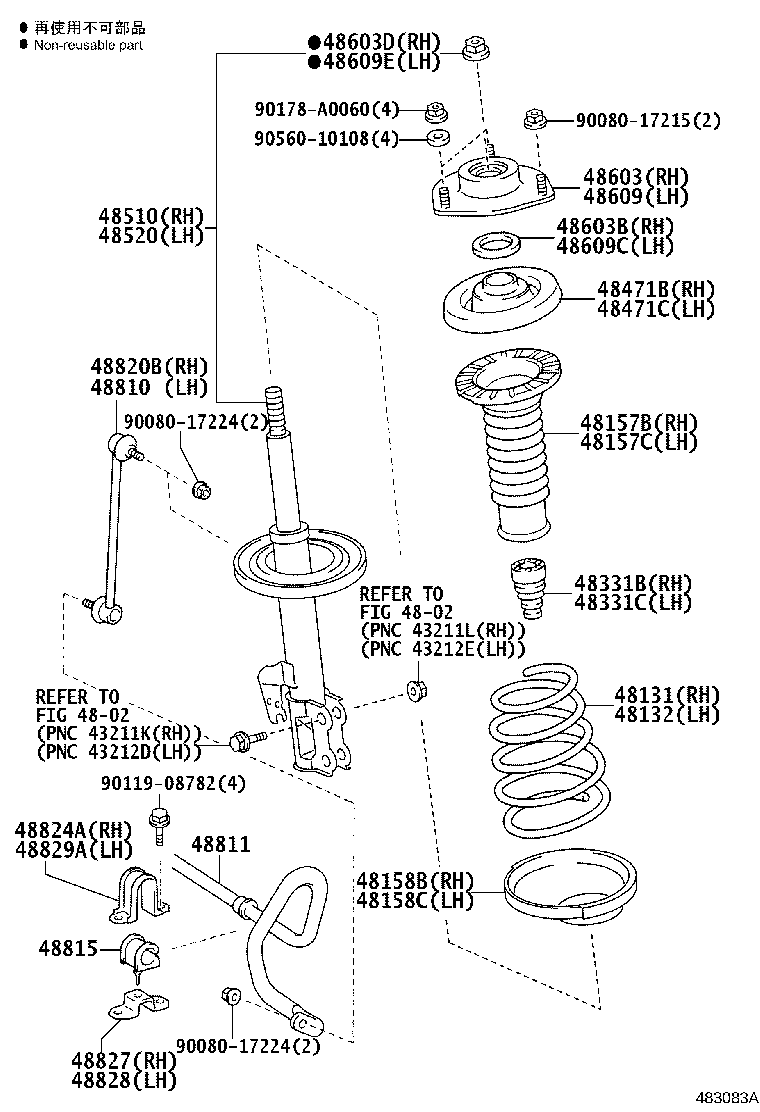 48131-0E080 SPRING, FRONT COIL, RH product image