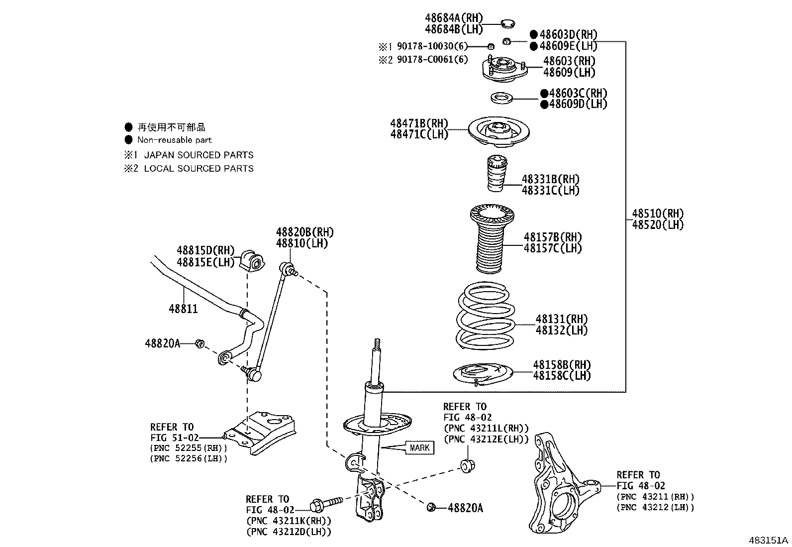 48131-47220 SPRING, FRONT COIL, RH product image