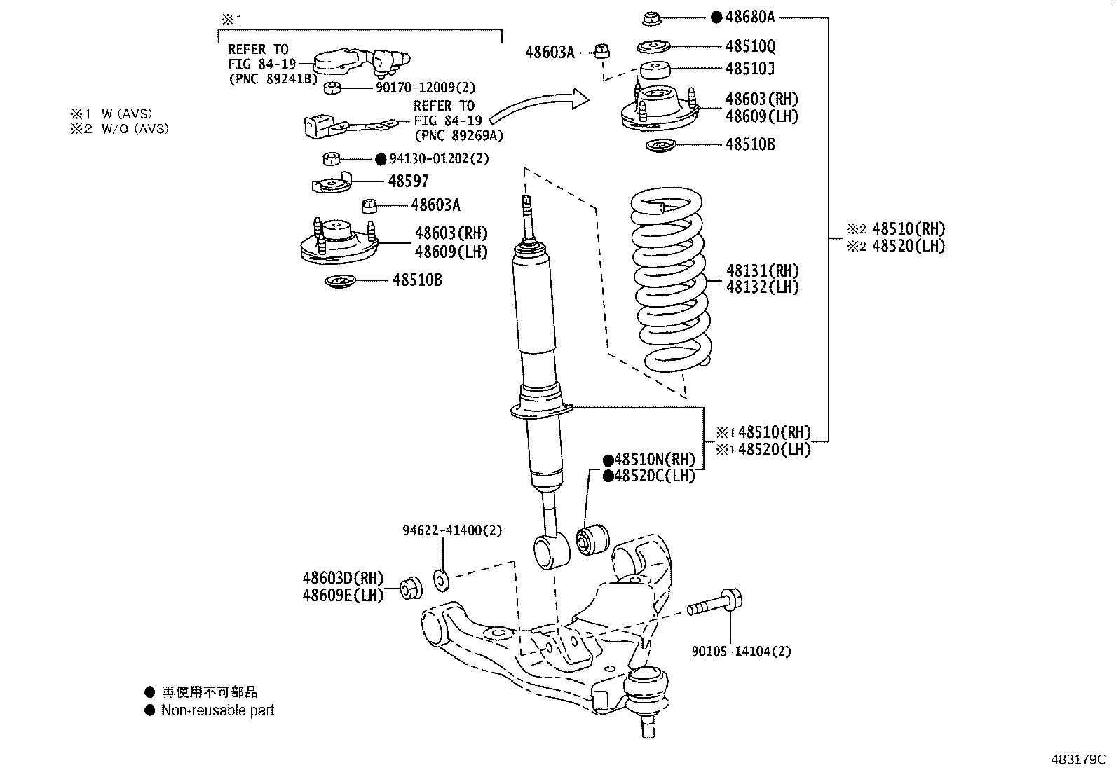 48131-60K30 SPRING, FRONT COIL, RH product image