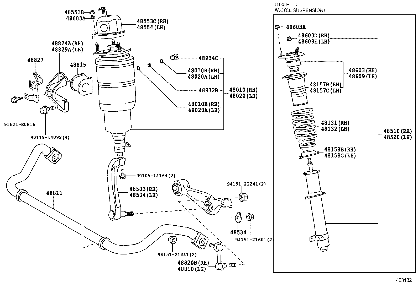 48157-50050 INSULATOR, FRONT COIL SPRING, UPPER RH product image