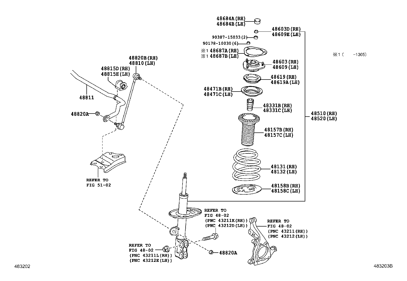 48131-21410 SPRING, FRONT COIL, RH product image