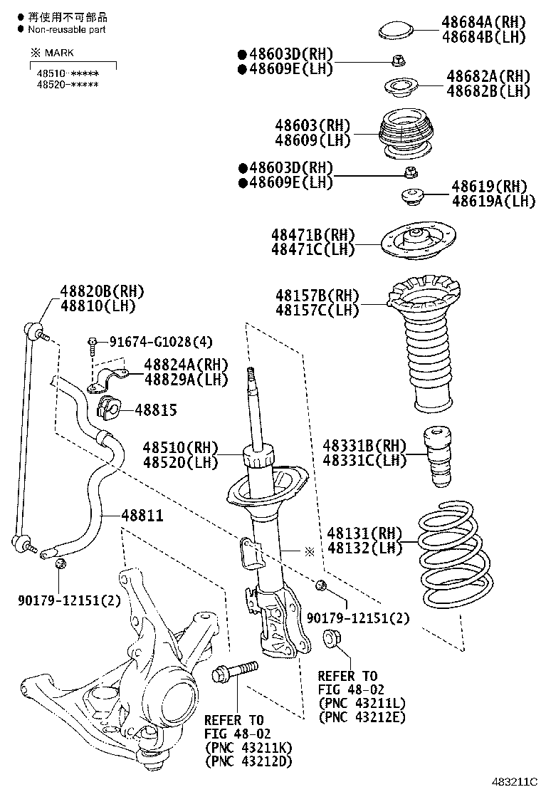 48131-52K10 SPRING, FRONT COIL, RH product image