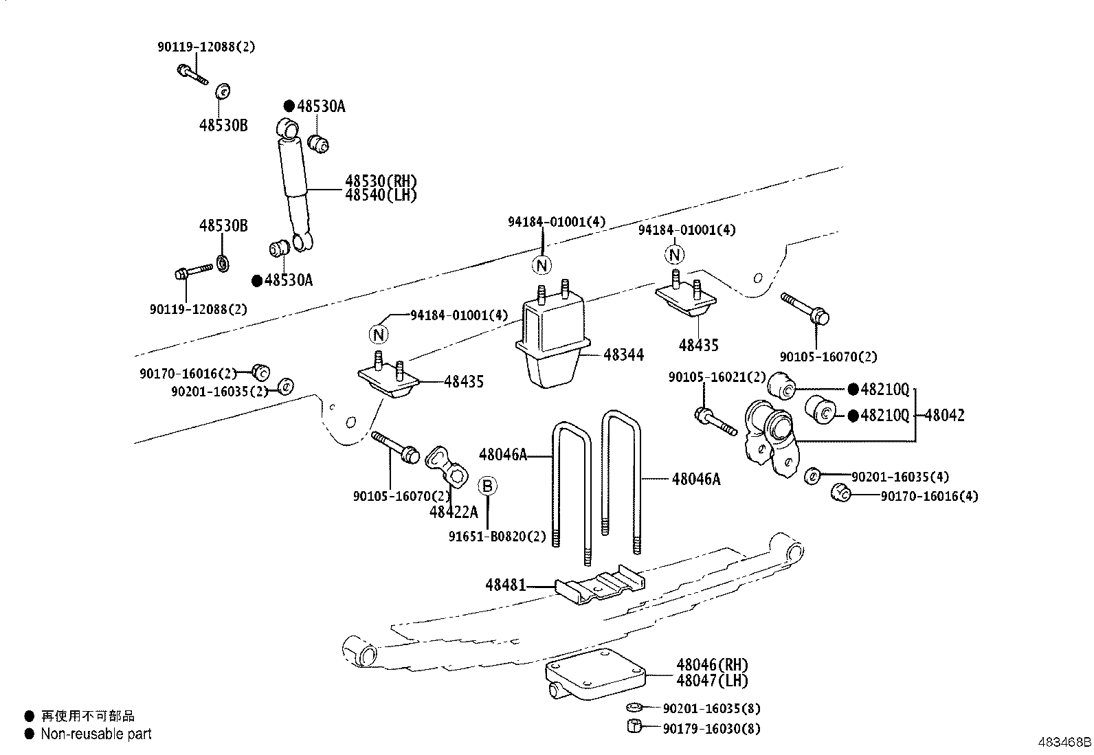 48213-37K40 LEAF, REAR SPRING, NO.3 product image
