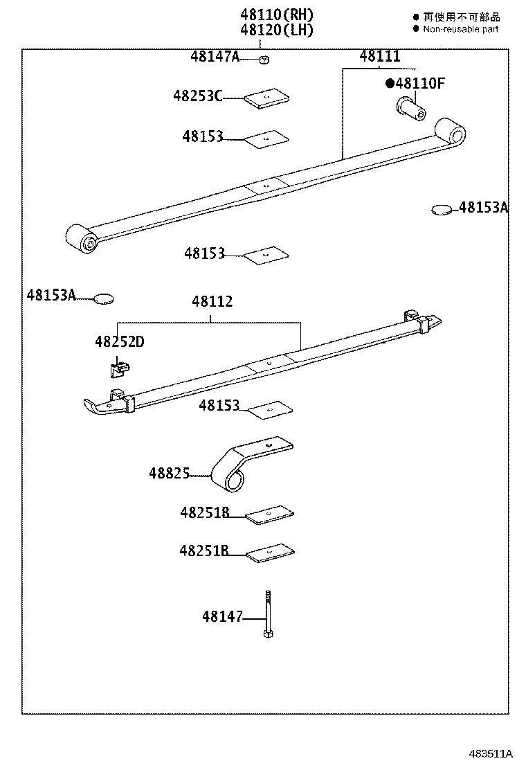 48101-37L31 LEAF, FRONT SPRING, NO.1 product image