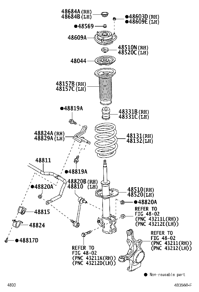 48157-BZ040 INSULATOR, FRONT COIL SPRING, UPPER RH product image