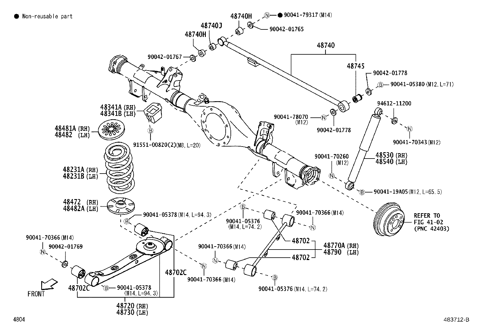 48482-B4010 SEAT, REAR SPRING, LOWER product image