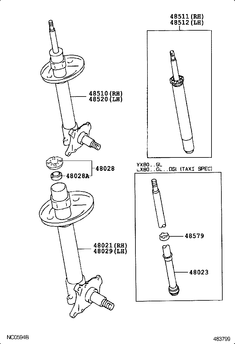 48131-2A480 SPRING, FRONT COIL, RH product image