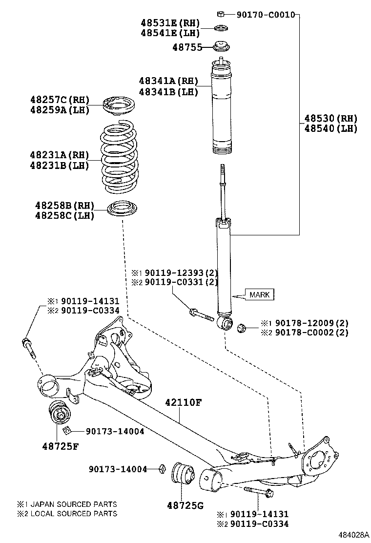 42101-02380 BEAM ASSY, REAR AXLE product image