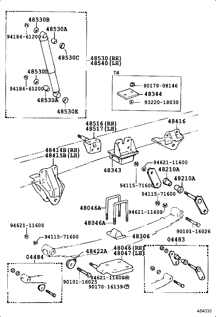 48202-3B200 LEAF, REAR SPRING, NO.3 product image