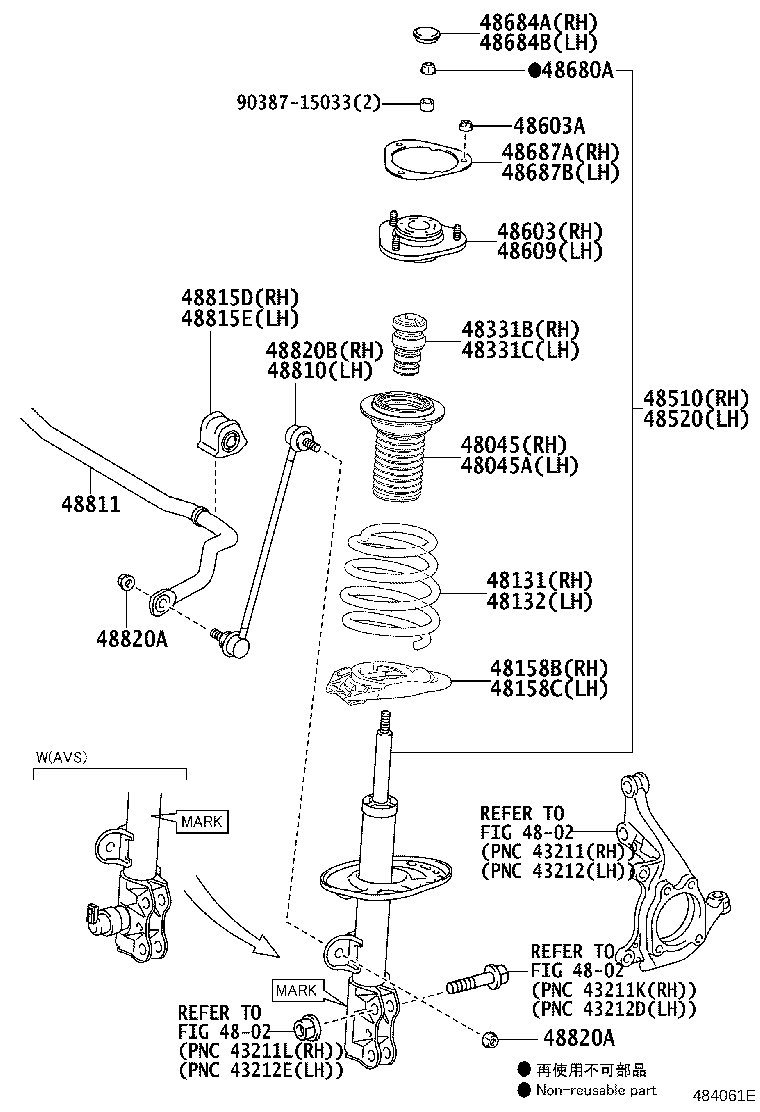 48131-78040 SPRING, FRONT COIL, RH product image