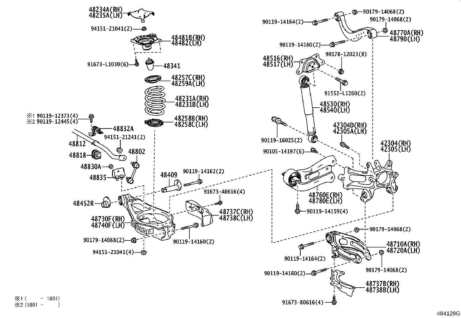 48231-58150 SPRING, COIL, REAR RH product image