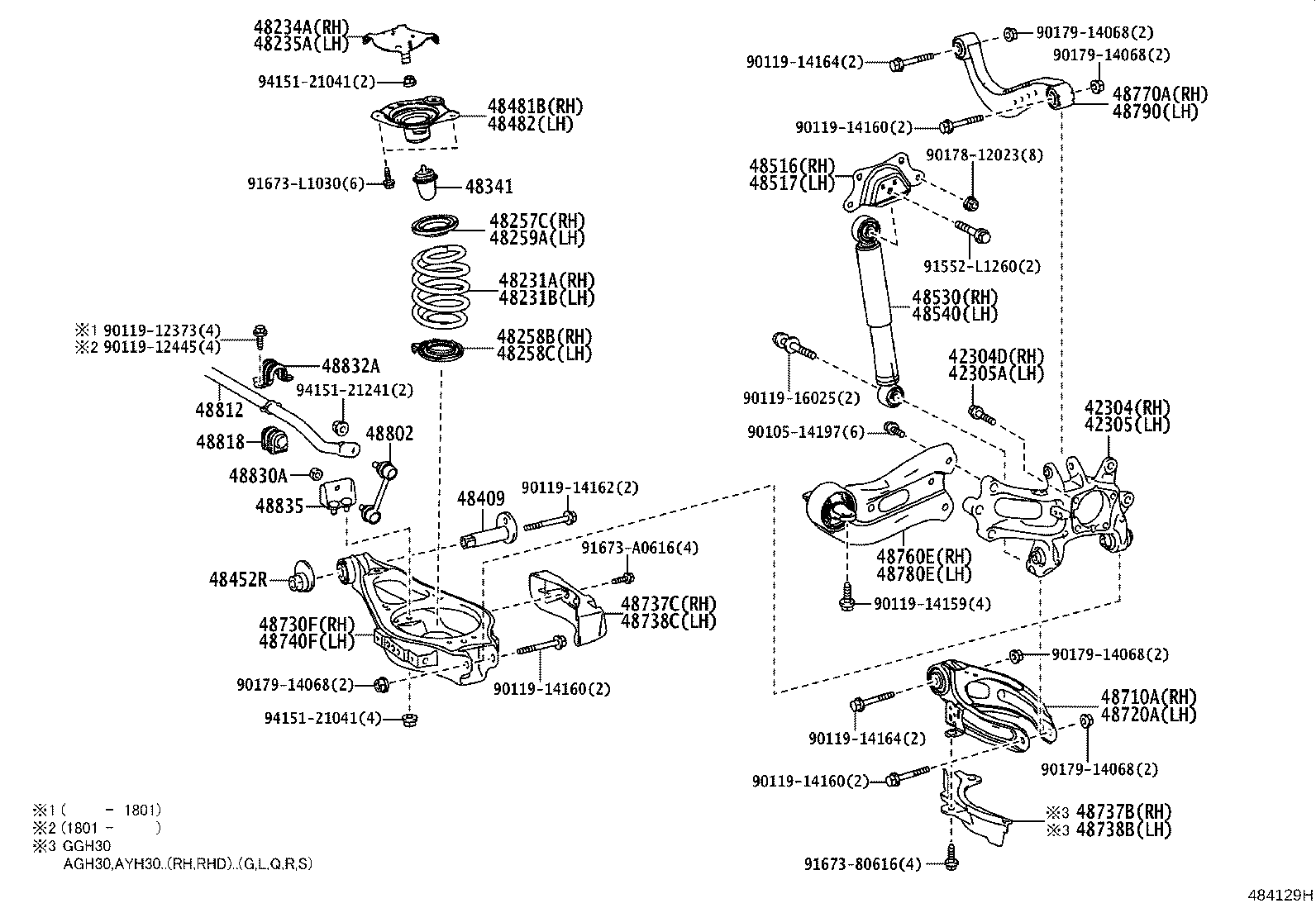48516-58010 BRACKET, REAR SHOCK ABSORBER, UPPER RH product image