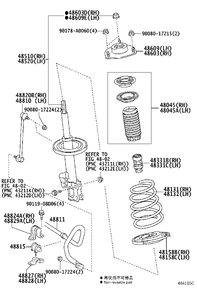 48131-0E330 SPRING, FRONT COIL, RH product image