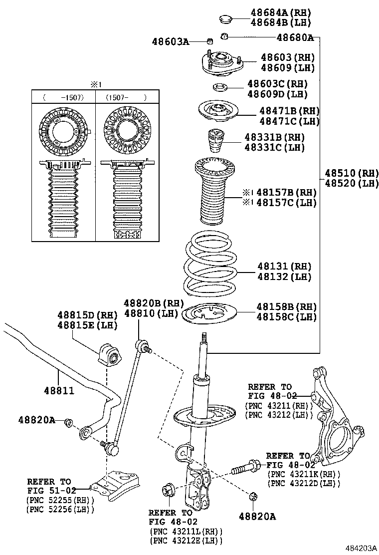 48131-02K90 SPRING, FRONT COIL, RH product image