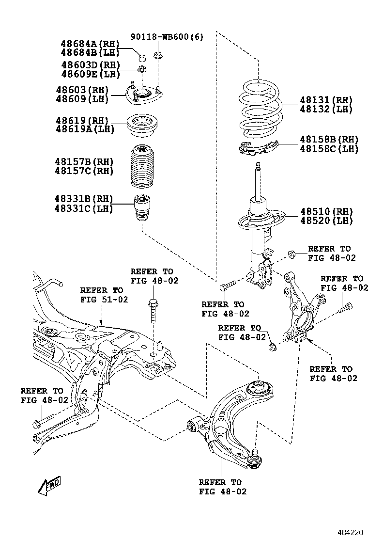 48157-WB002 INSULATOR, FRONT COIL SPRING, UPPER RH product image