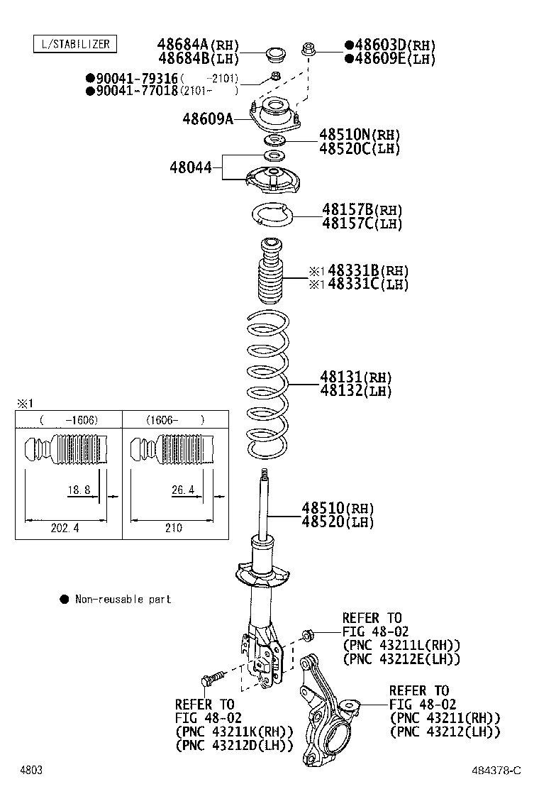 48157-BZ070 INSULATOR, FRONT COIL SPRING, UPPER RH product image