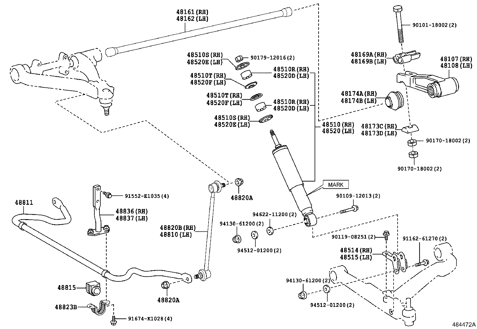 48823-36080 COVER, FRONT STABILIZER BRACKET product image