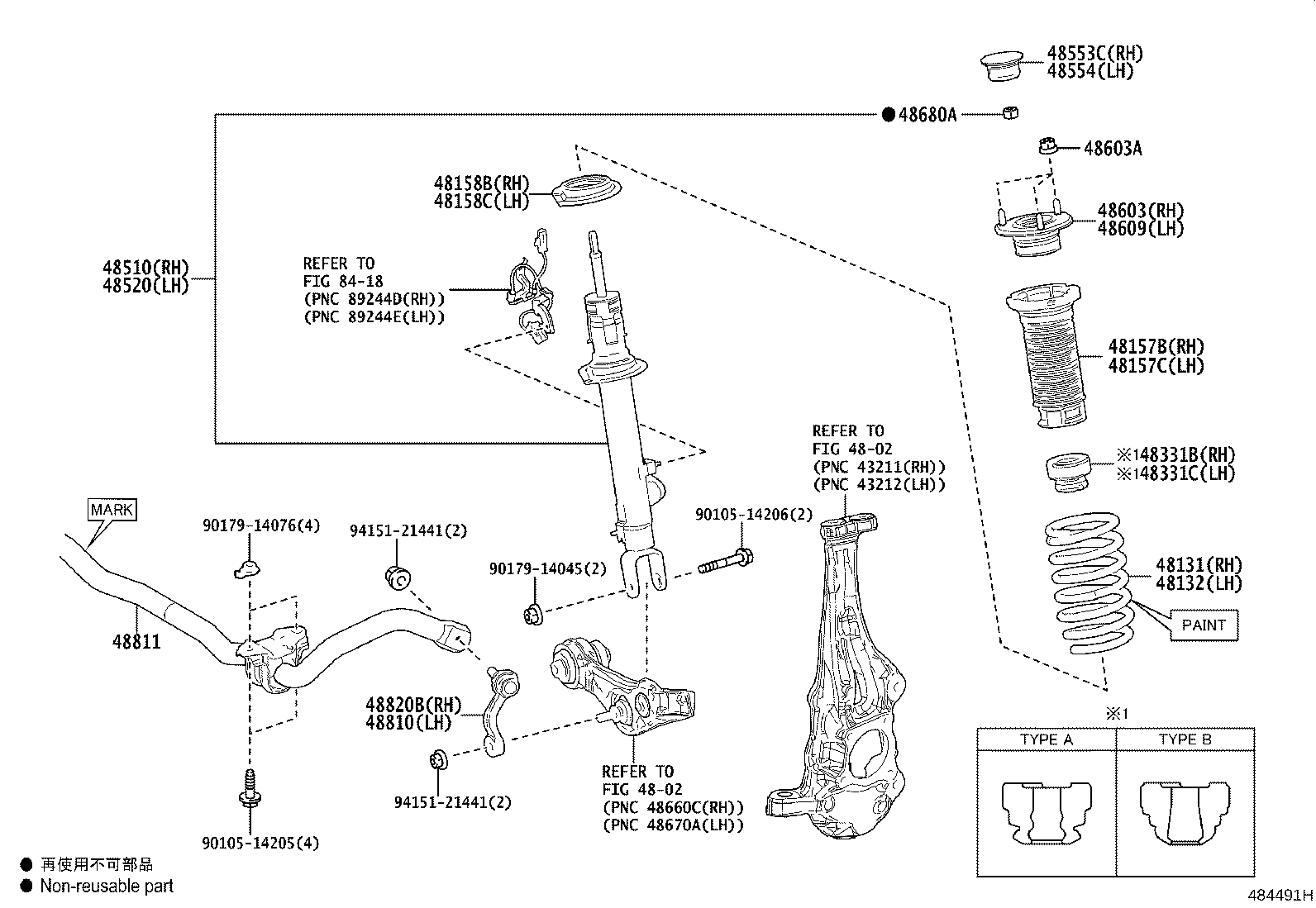 48131-11030 SPRING, FRONT COIL, RH product image