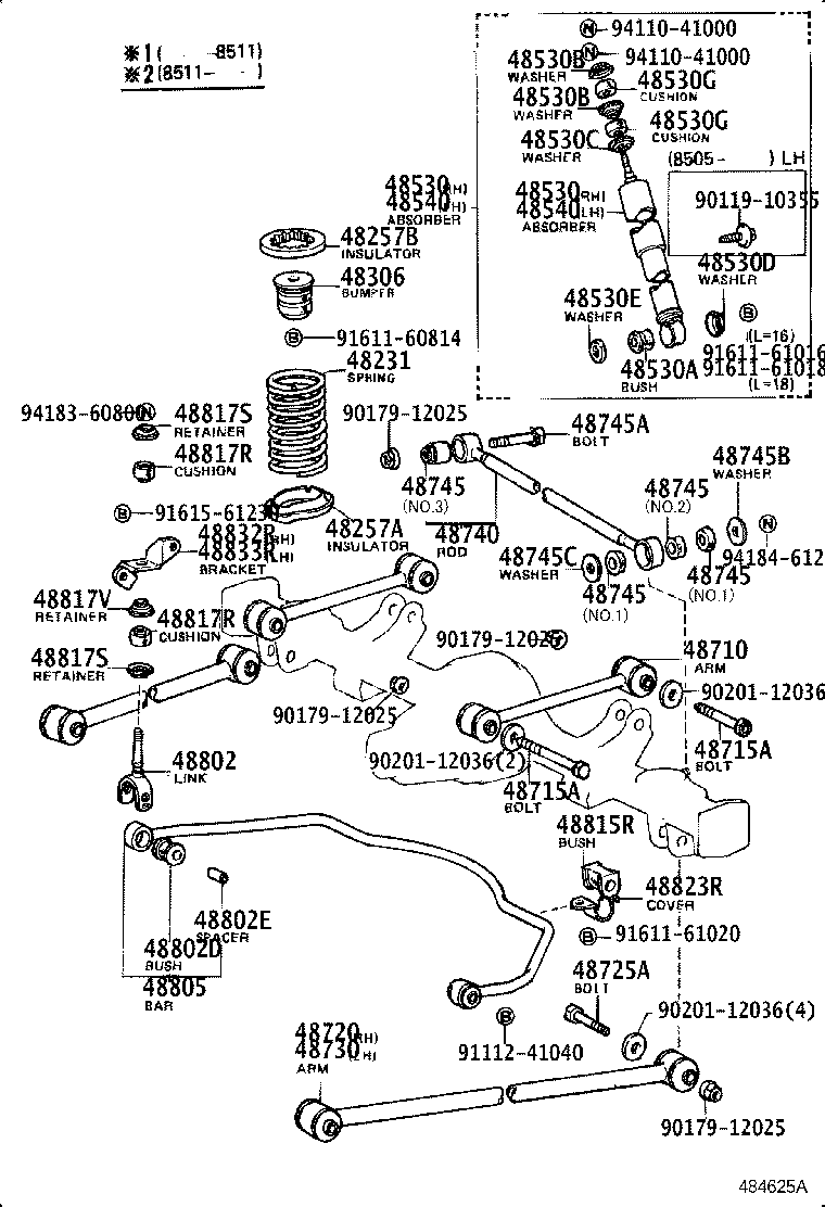 48231-12230 SPRING, COIL, REAR product image
