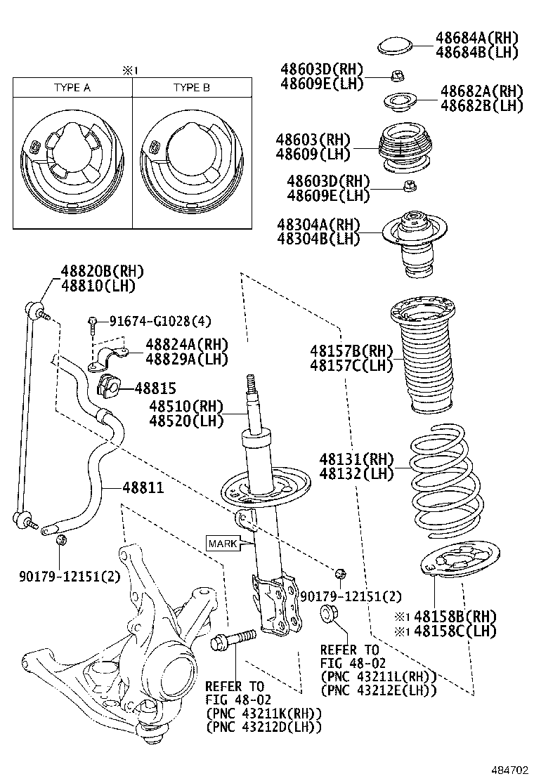 48157-52050 INSULATOR, FRONT COIL SPRING, UPPER RH product image