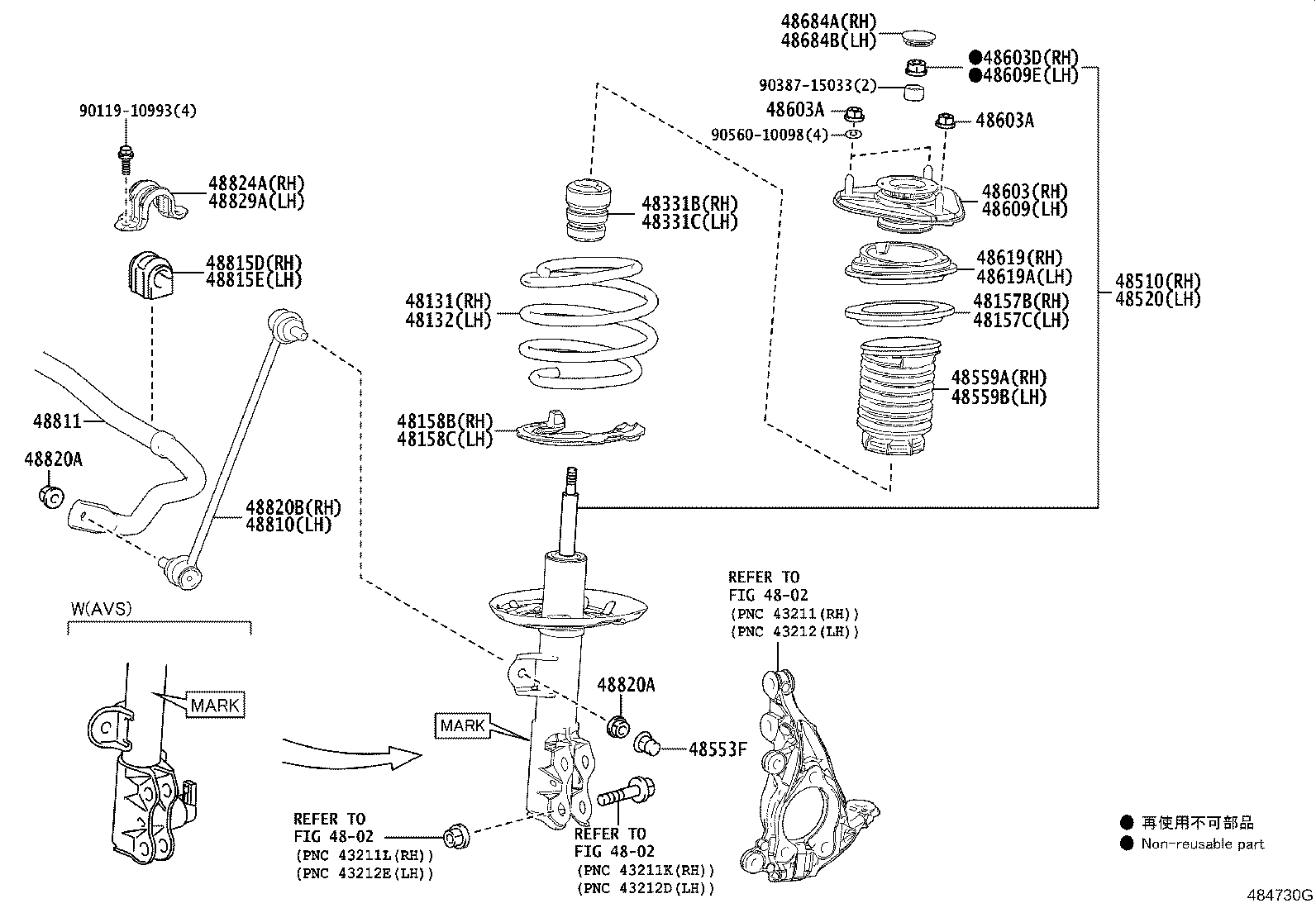 48131-76120 SPRING, FRONT COIL, RH product image
