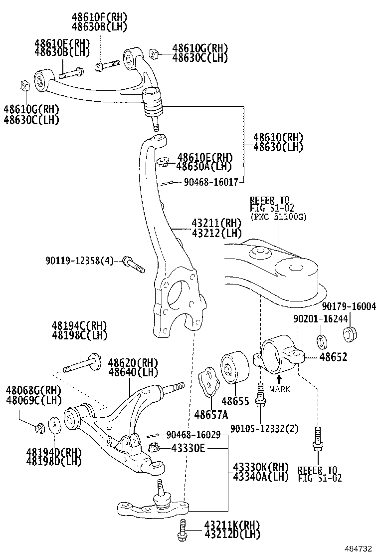 48652-50040 BRACKET, FRONT LOWER ARM product image