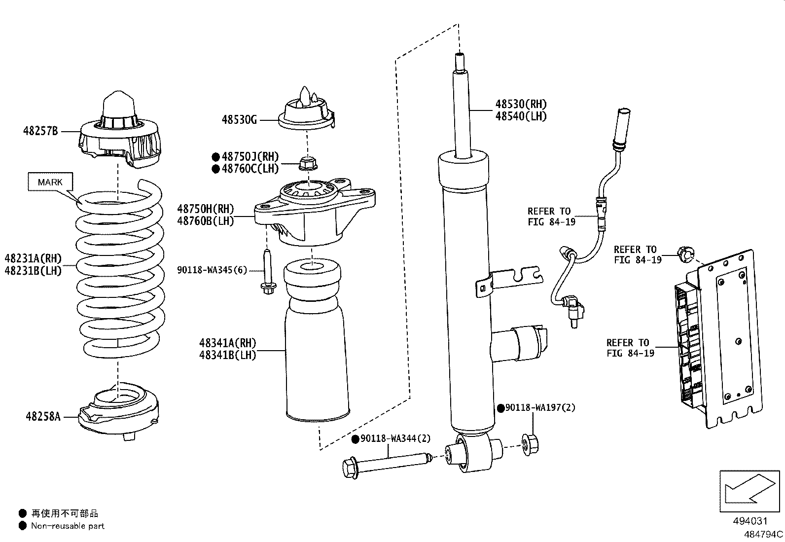 48231-WAA07 SPRING, COIL, REAR RH product image