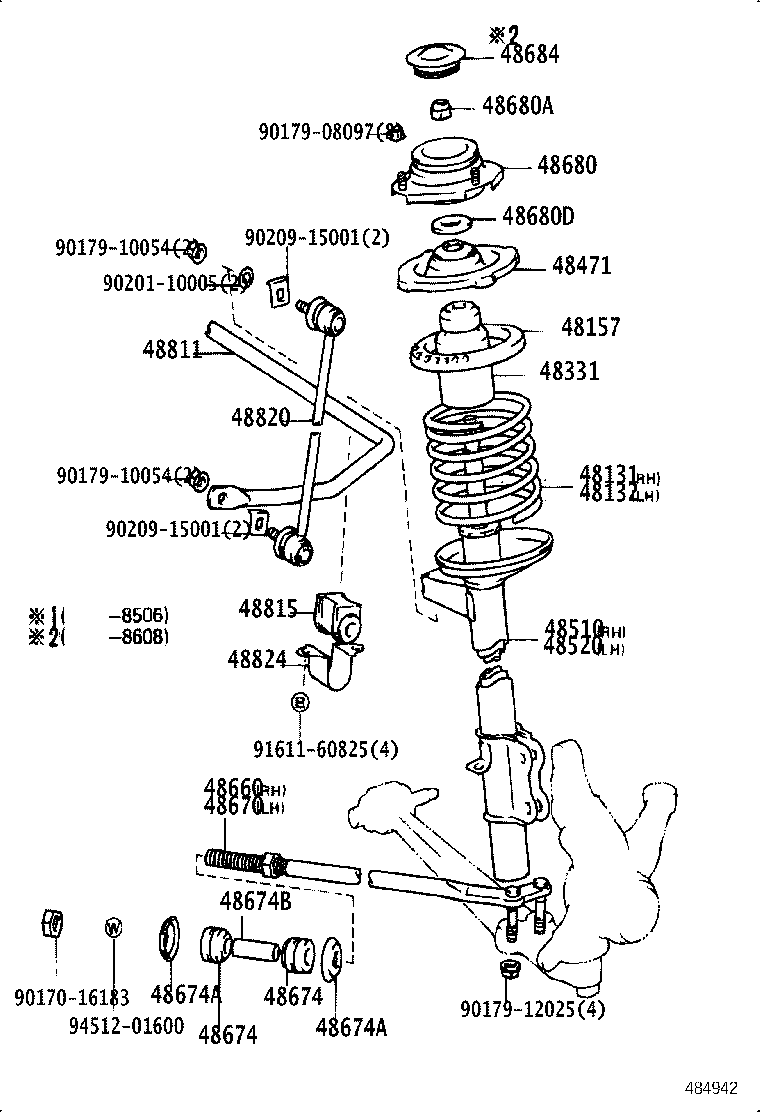 48157-17010 INSULATOR, FRONT COIL SPRING, UPPER product image