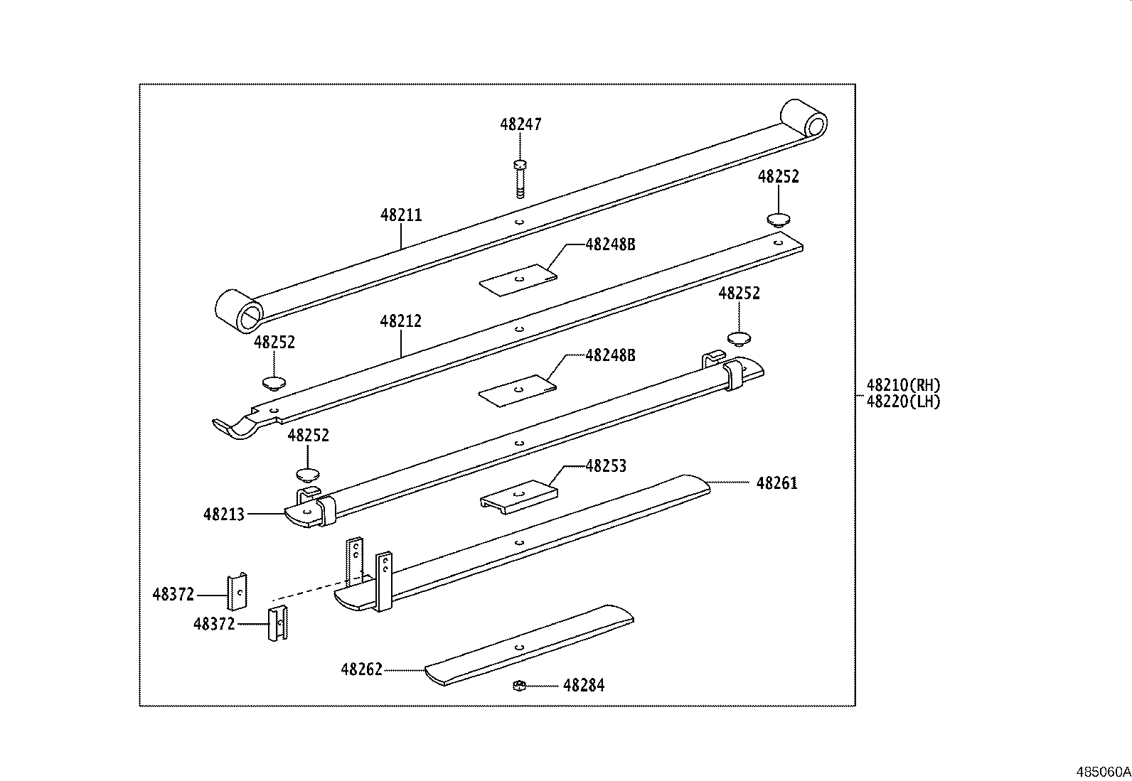 48213-0KC50 LEAF, REAR SPRING, NO.3 product image