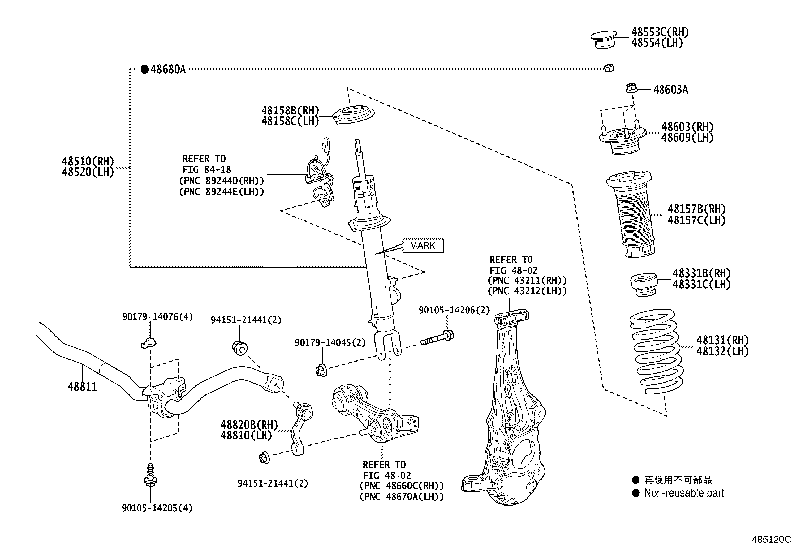 48131-11040 SPRING, FRONT COIL, RH product image