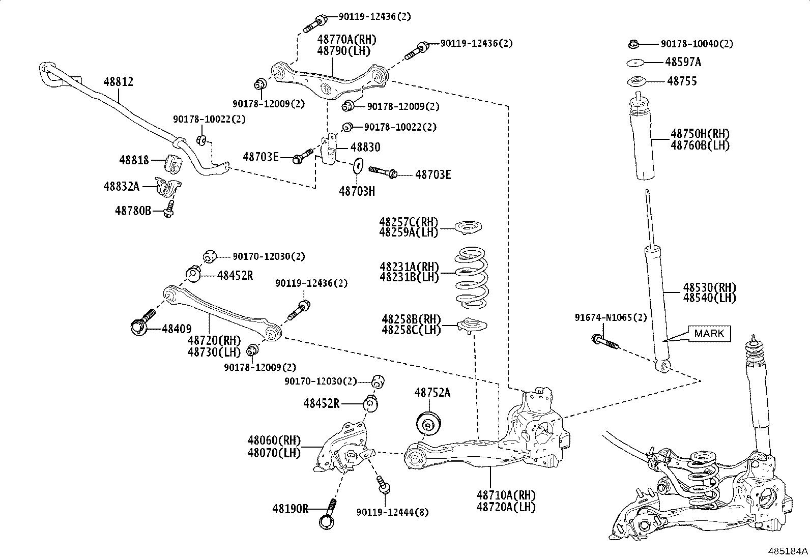 42110-52320 BEAM ASSY, REAR AXLE product image