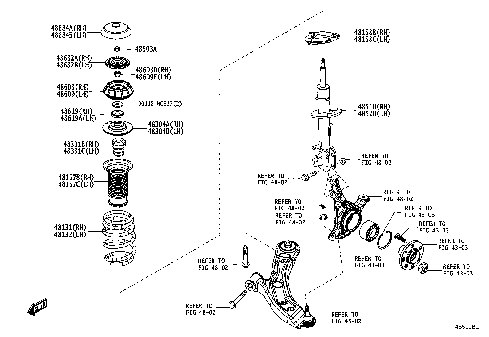 48559-WC003 INSULATOR, FRONT COIL SPRING, UPPER RH product image