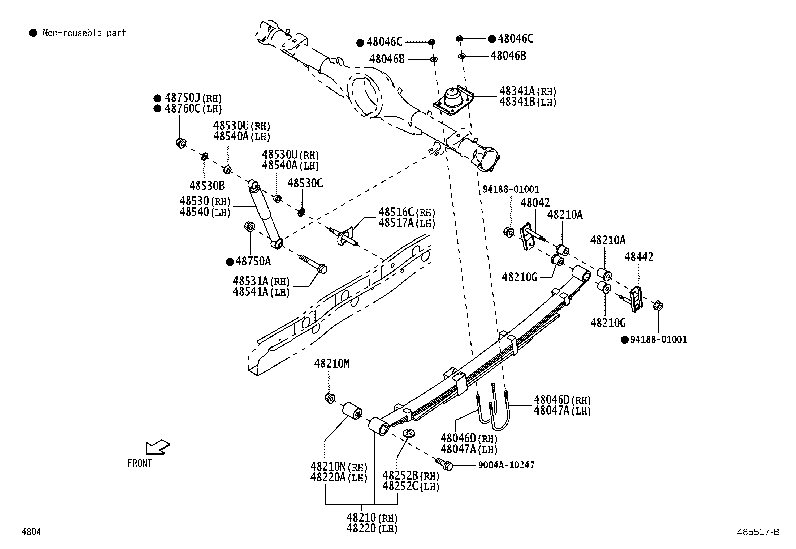 48231-BZB20 SPRING, COIL, REAR RH product image