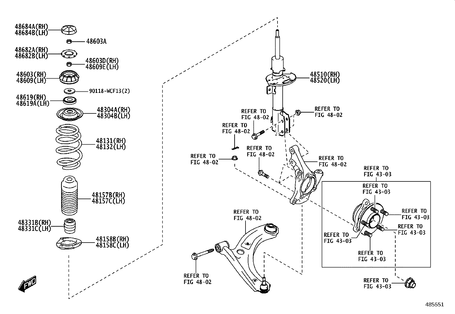 48131-WC020 SPRING, FRONT COIL, RH product image